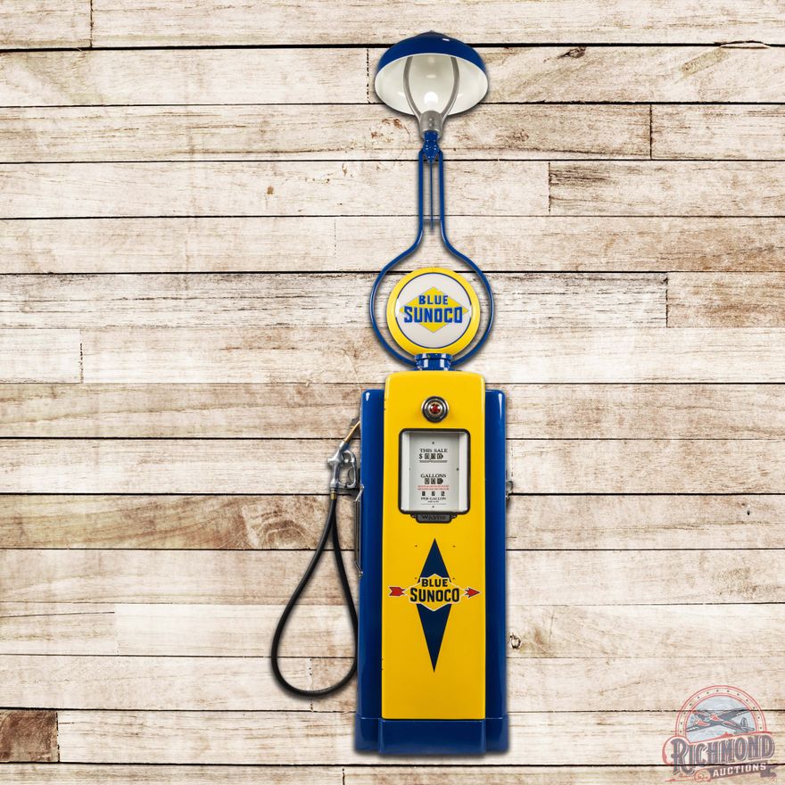Wayne Model 70C Restored Sunoco Gas Pump w/ Station Lighter Restored