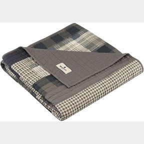 50"X70" WOOLRICH LUXURY QUILTED THROW - CABIN LIFESTYLE, PATCHWORK WITH MOOSE DESIGN ALL SEASON, LIGHTWEIGHT AND BREATHABLE COZY B