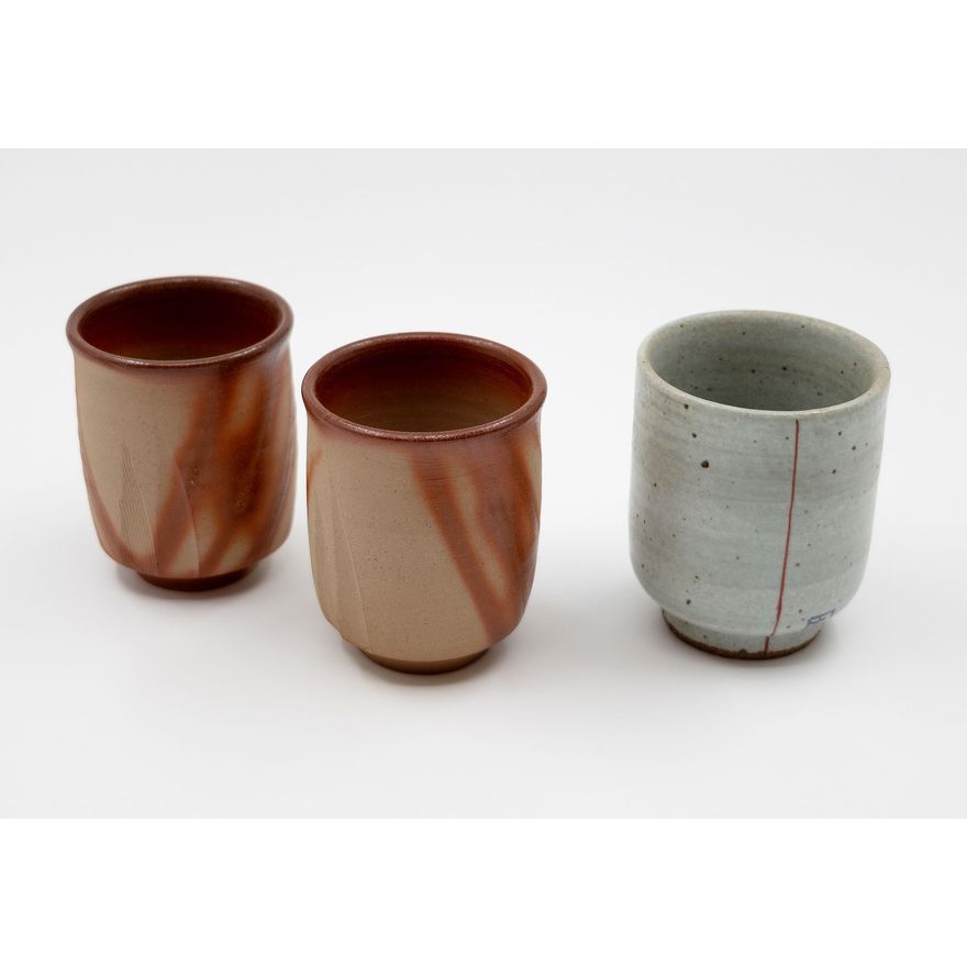 Pair of Japanese yunomi tea cups