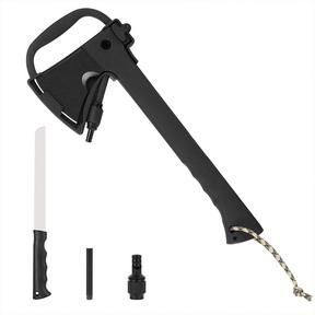 CAMPING AXE + KNIFE + FLINT + WHISTLE - AMAZON JUNGLE SURVIVAL TOMAHAWK - 51230/5607