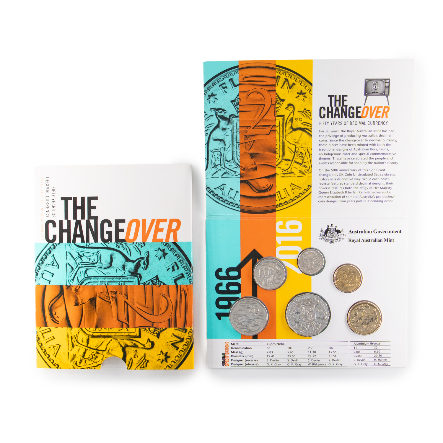 295 · Elizabeth II, The Changeover , Mint Set, 2016,  UNC