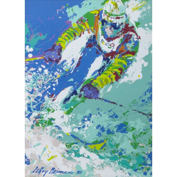 LeRoy Neiman ''Slalom Skiier'' Screenprint