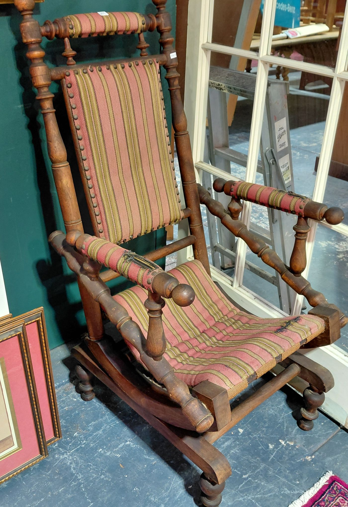 277 · ANTIQUE DEXTER PLATFORM ROCKER