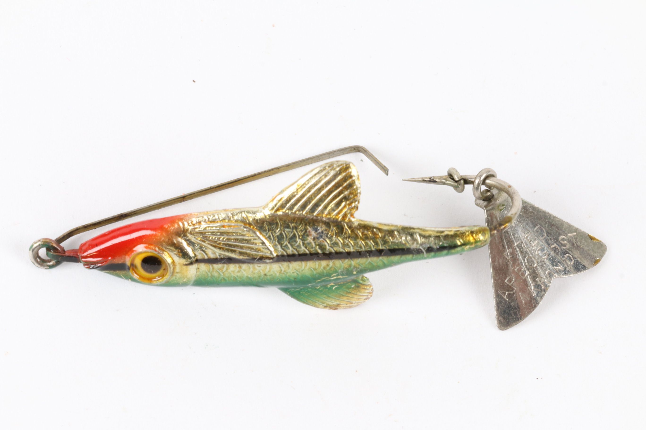 Fred Arbogast Tin Liz Sunfish Lure - Fin & Flame