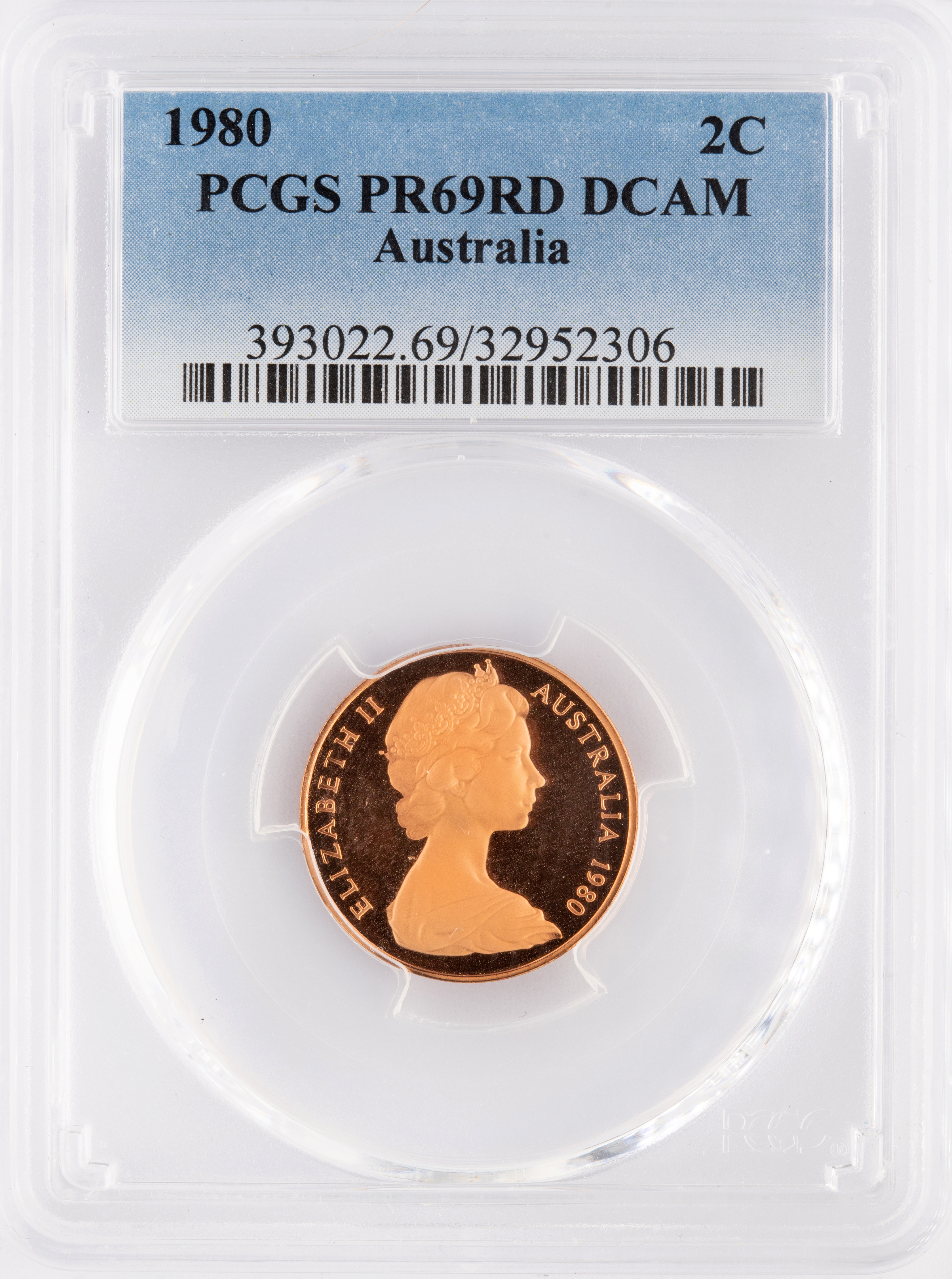 Two Cent, 1980, Pcgs Pr69dcam
