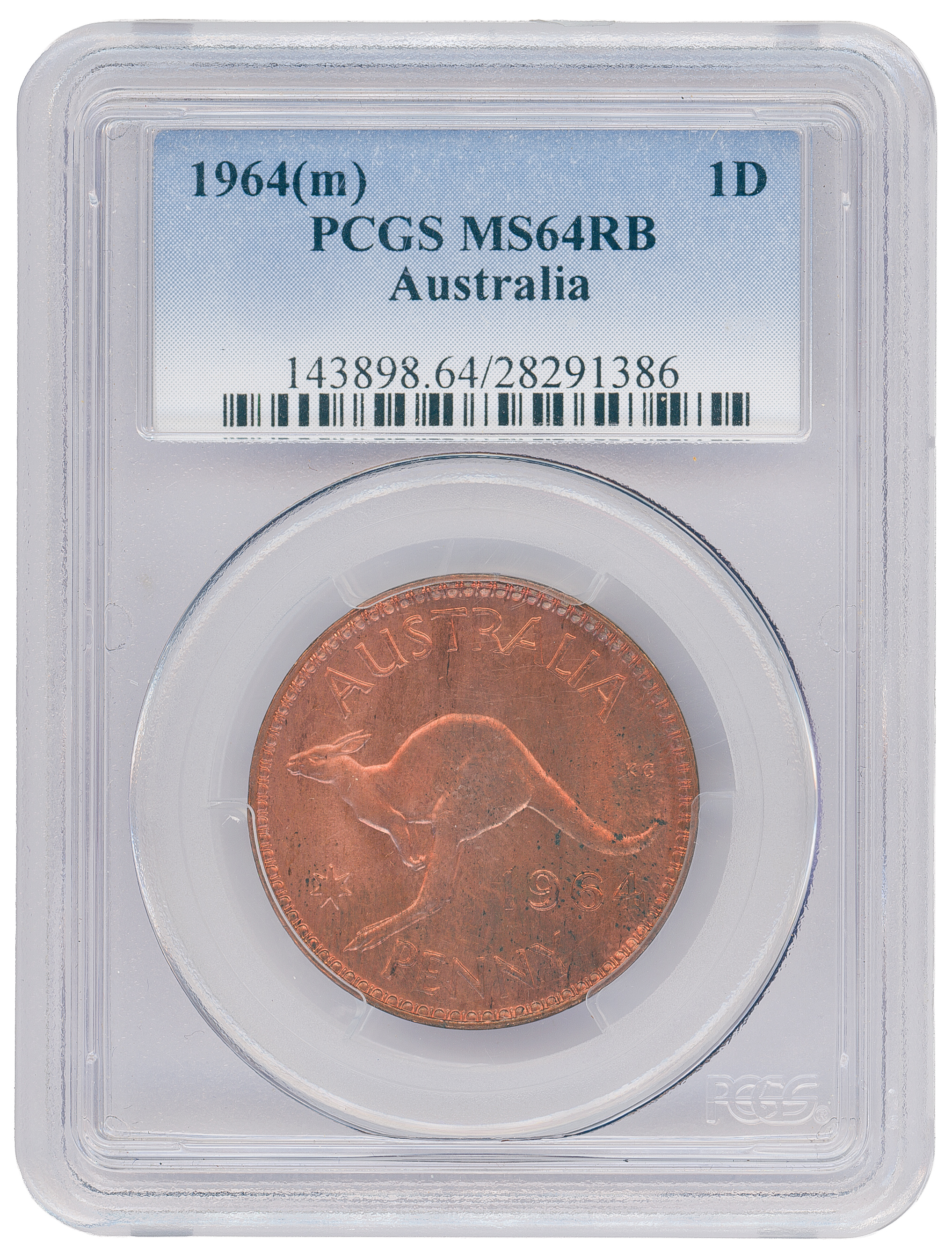 87 · Penny, 1964, PCGS MS64RB