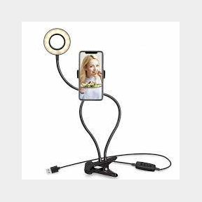 TUFF-LUV Selfie/Makeup Ring Light and Flexi Gooseneck Phone Stand | SJ 51677/1744 B1 (S5)