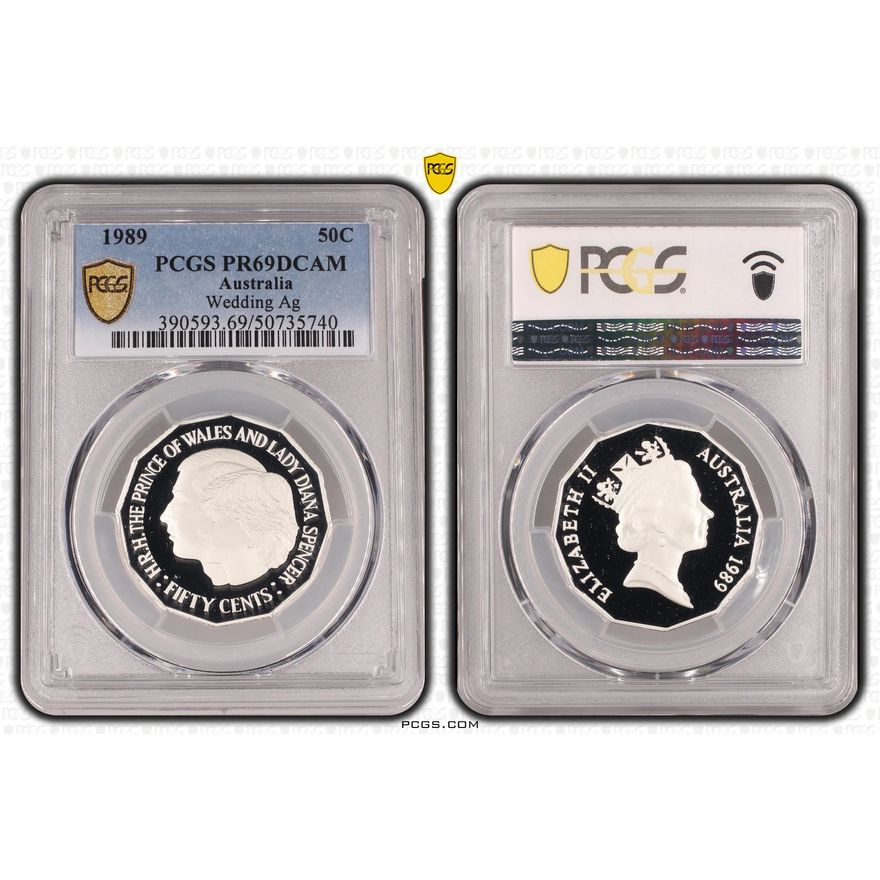 Wedding Ag, Fifty Cent, 1989, PCGS PR69DCAM
