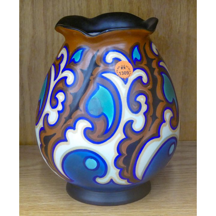 Plazuid Gouda Holland Pottery Vase 8''