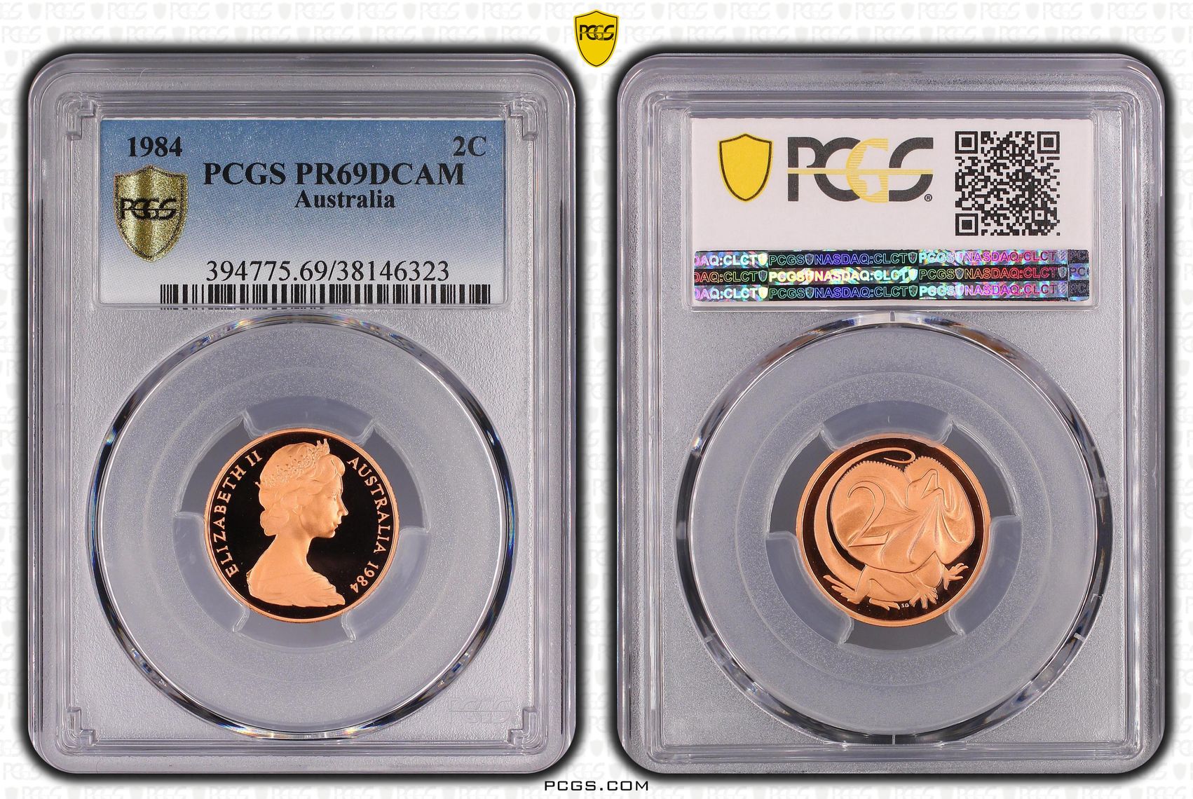 Two Cent, 1984, Pcgs Pr69dcam