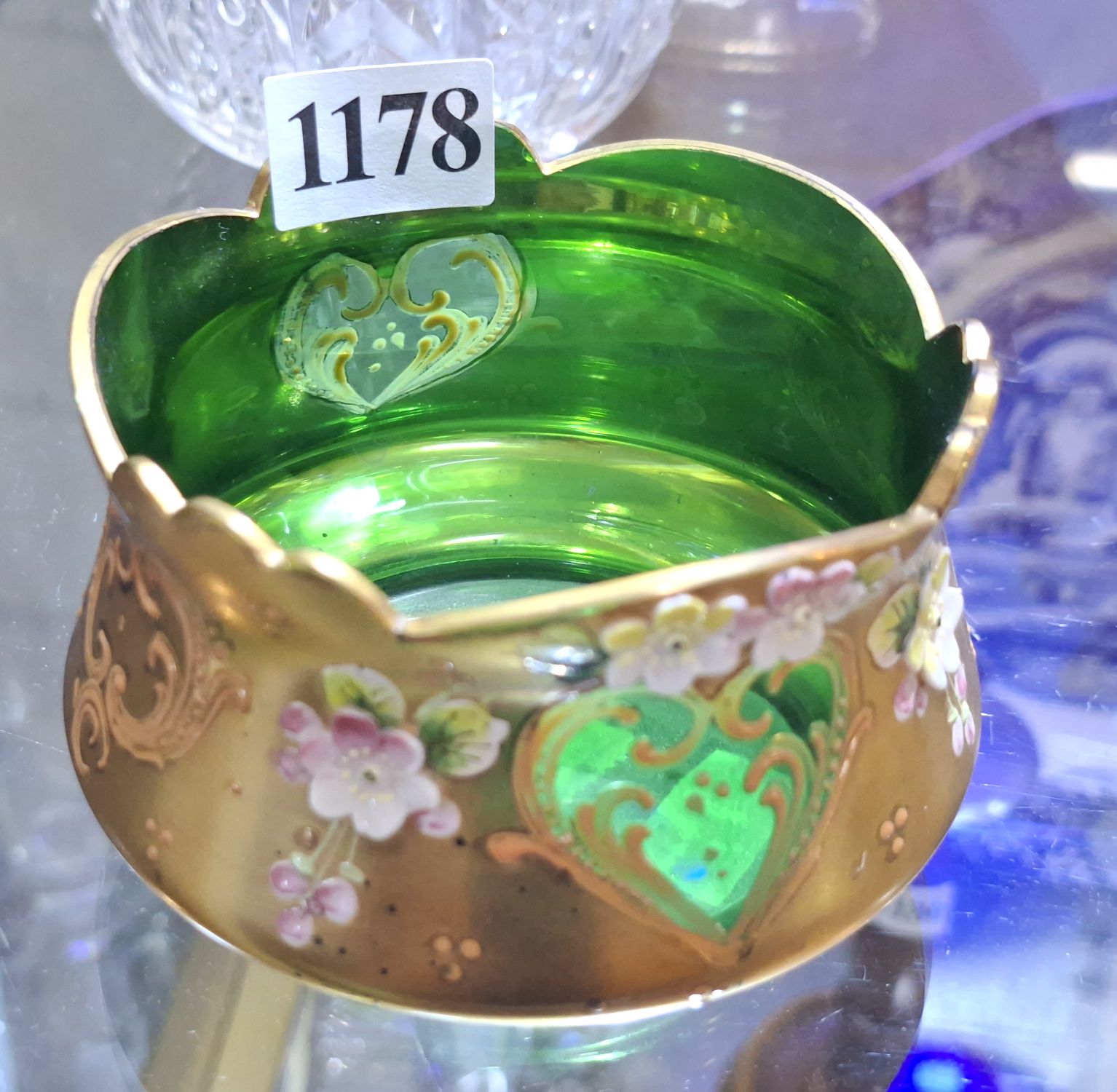 1178 · A BOHEMIAN GLASS VASE