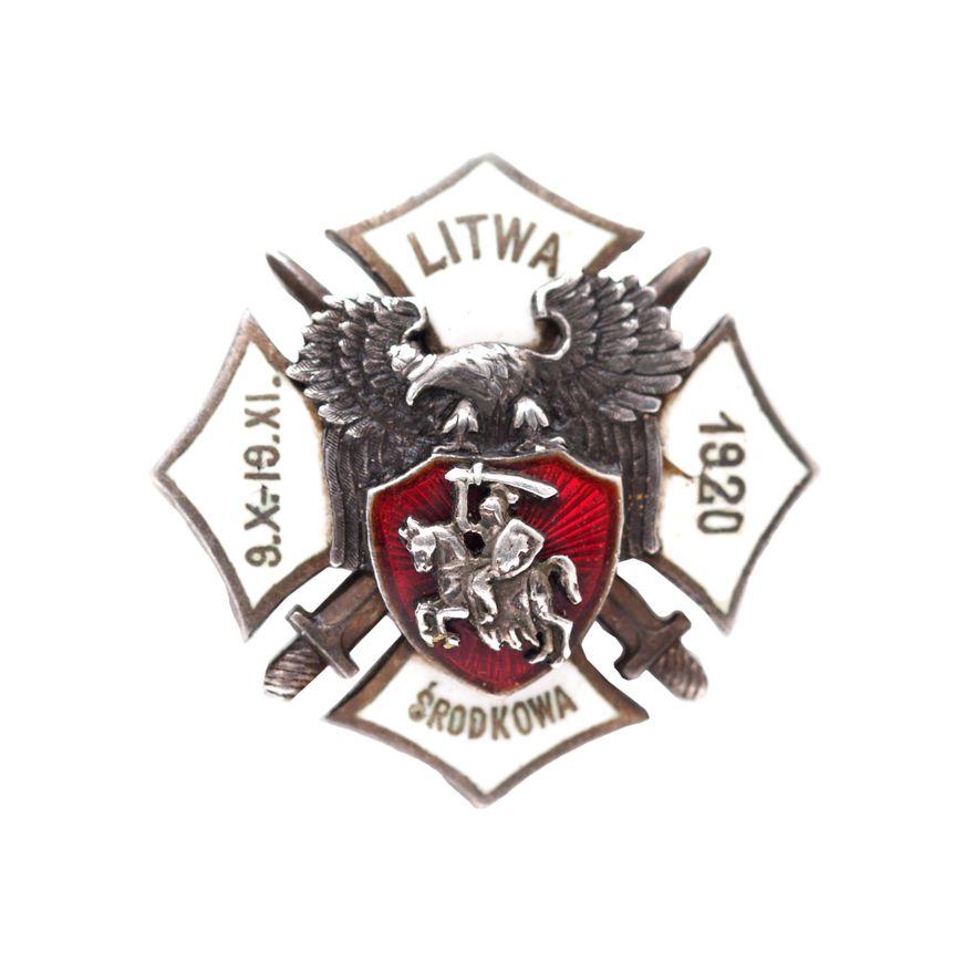 MINIATURA ODZNAKI WOJSKA LITWY ŚRODKOWEJ