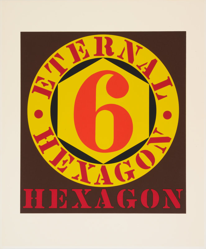 Robert Indiana
(American, 1928-2018)
Eternal Hexagon  (from Ten Works x Ten Painters), 1964
