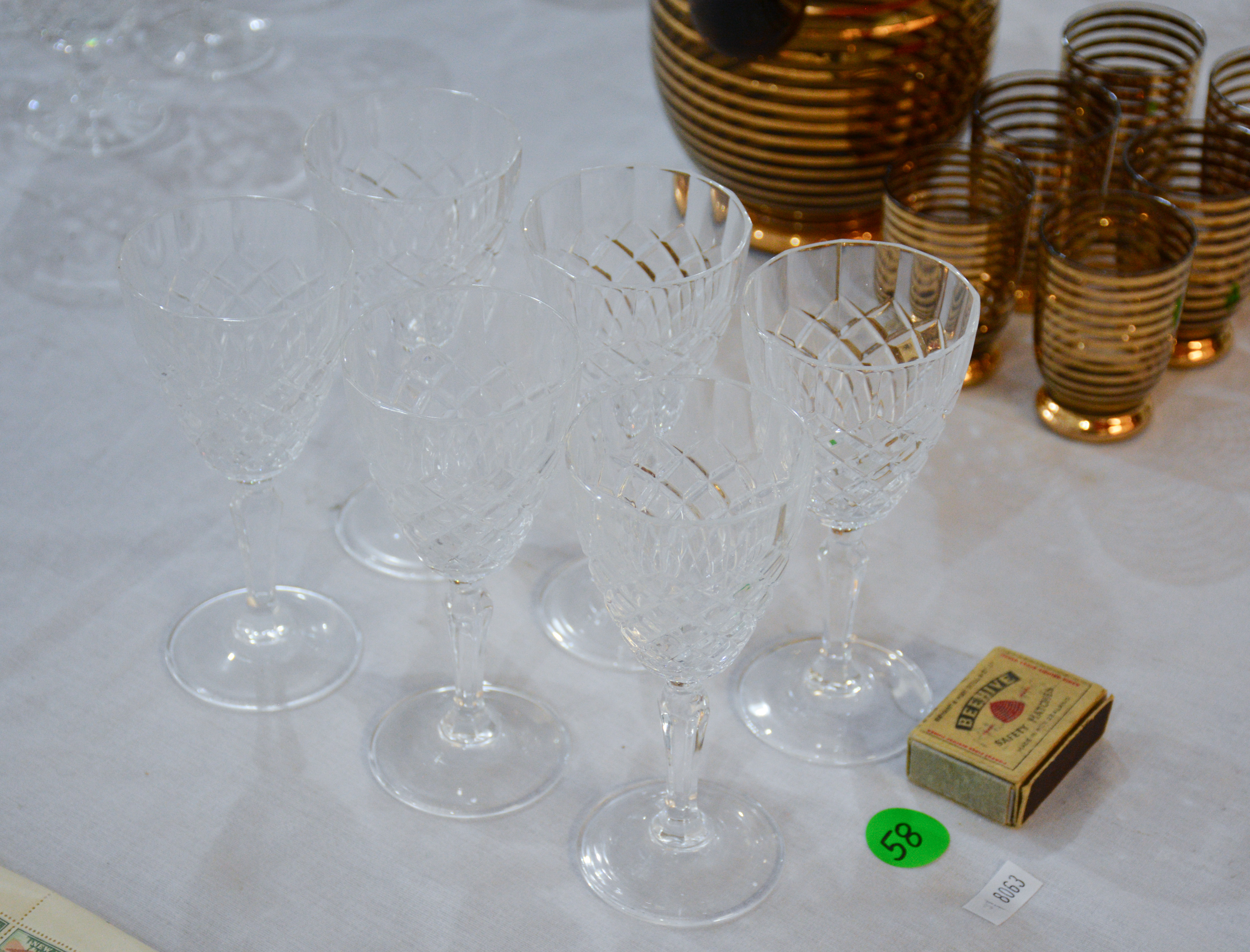 Set of 6 Crystal Glasses — NZ auction result