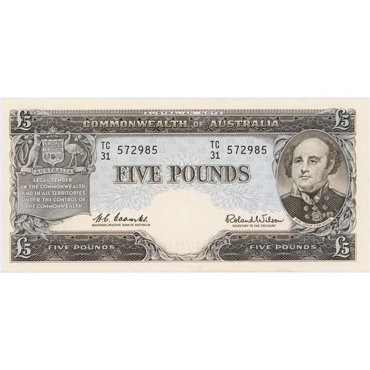 Coombs/Wilson, Five Pounds, 1960,  aUNC