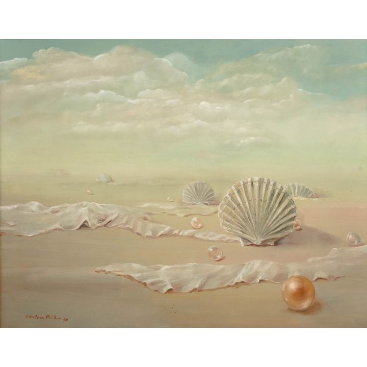 Grażyna Piórko | Pejzaż z muszlami i perłą, 1998