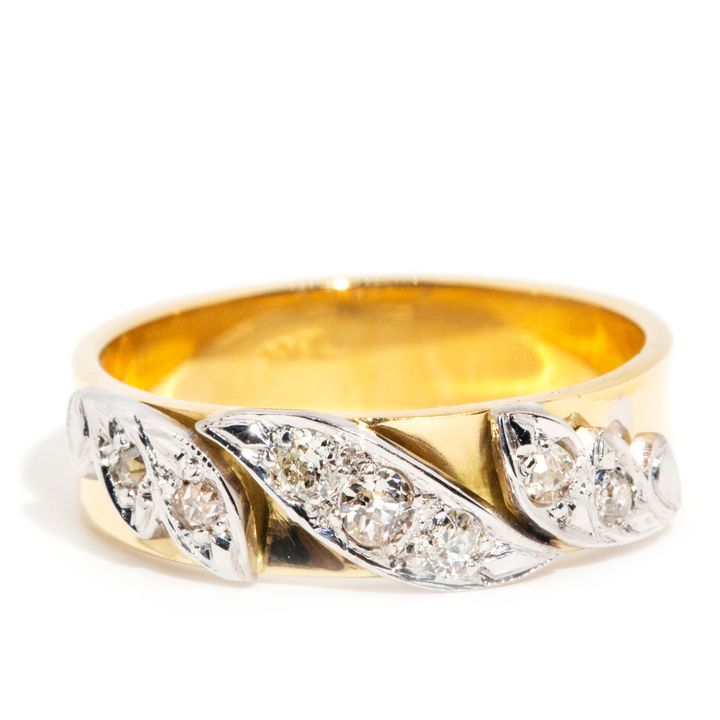 Old Cut Diamond 18ct Gold Ring,