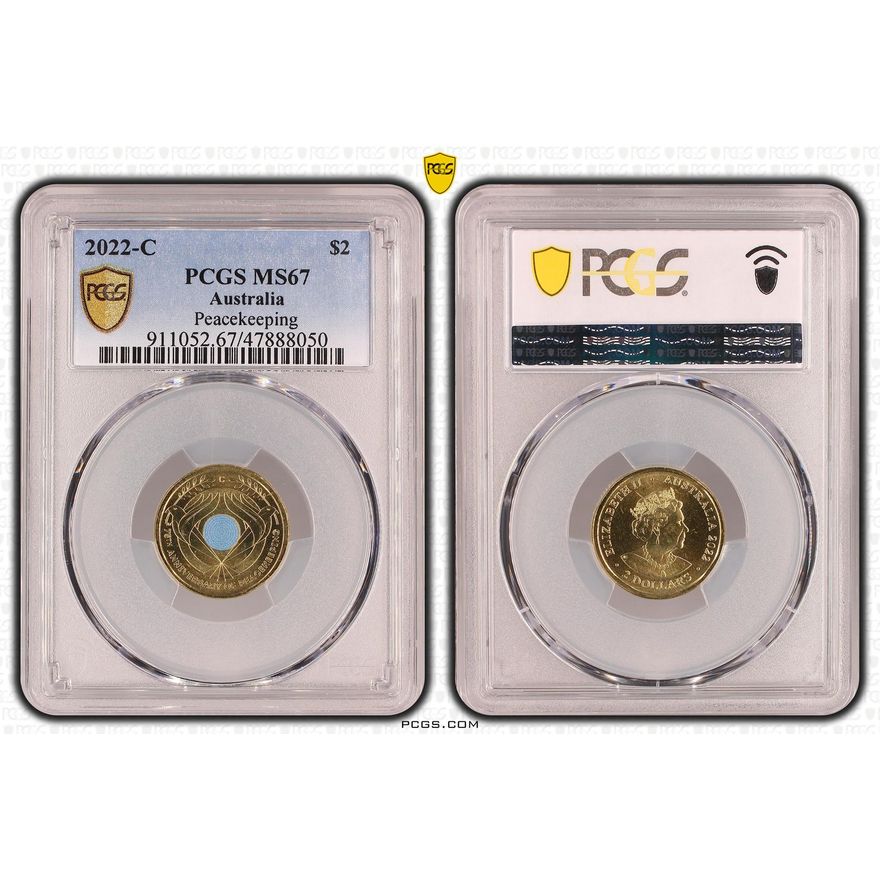 Peacekeeping, Two Dollar, 2022-C, PCGS MS 67