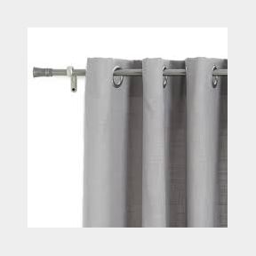 George Mason - Textured Sheer Eyelet Unlined Curtain - Light Grey-51463/4252 Cb11