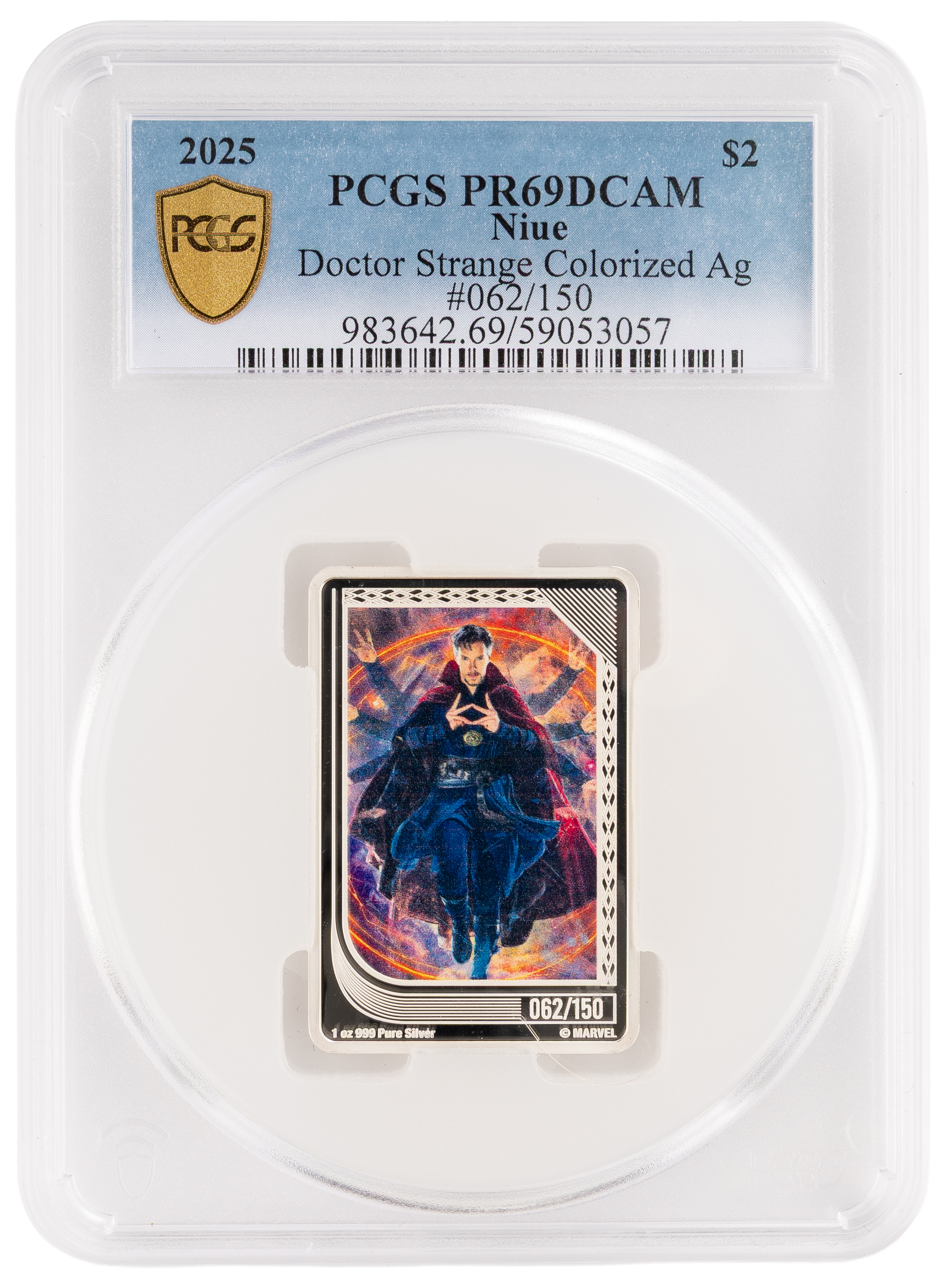 248 · Niue, Marvel - Doctor Strange, Two Dollars, 2025, PCGS PR69DCAM