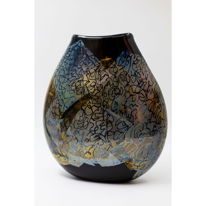 Garry Nash - Large flattened vase