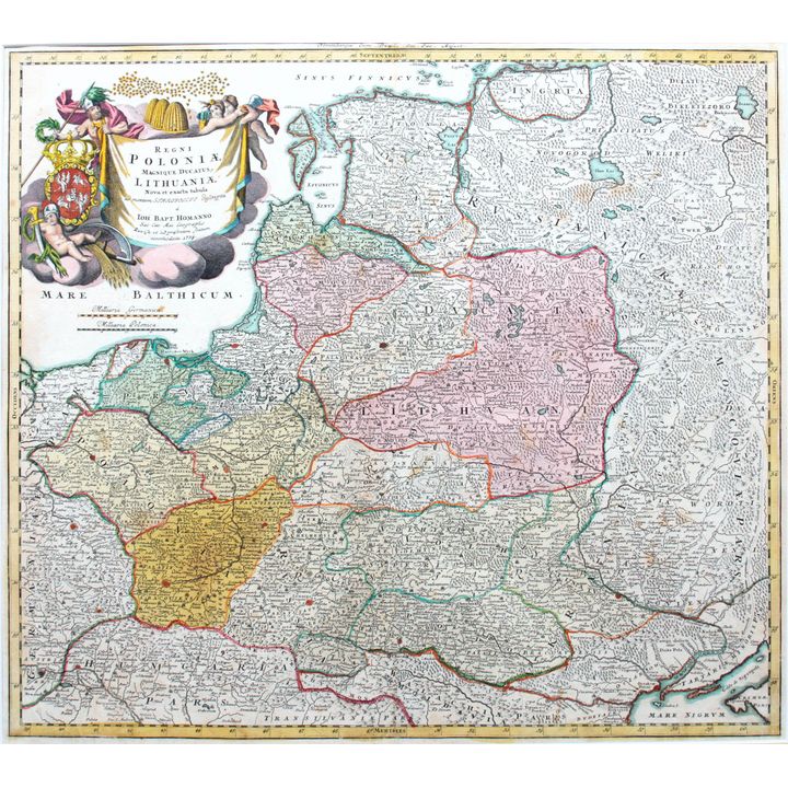 Johann Baptist Homann | Regni Poloniae Magnique Ducatus Lithuaniae…