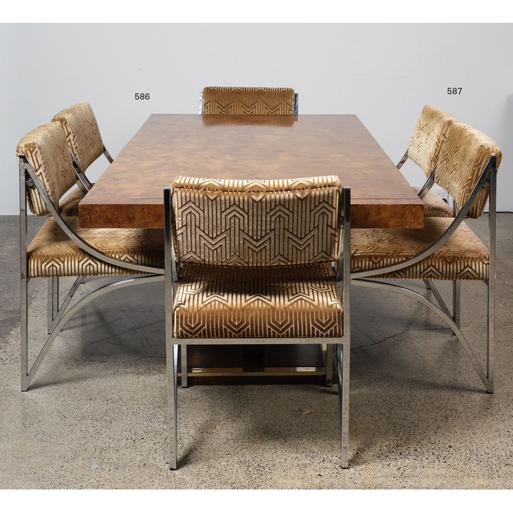A superb Art Deco American ‘Thomasville’ pedestal dining table