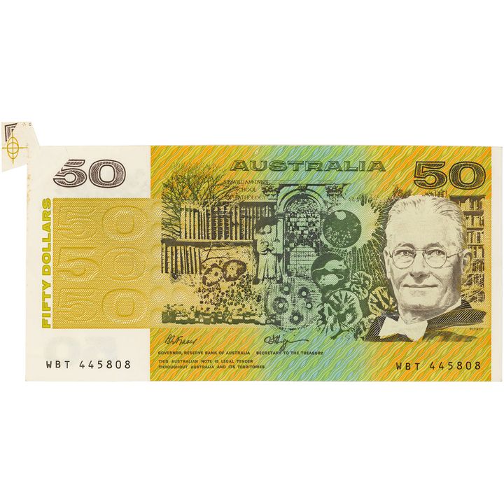 Fraser/Higgins, Fifty Dollars, 1990, gEF