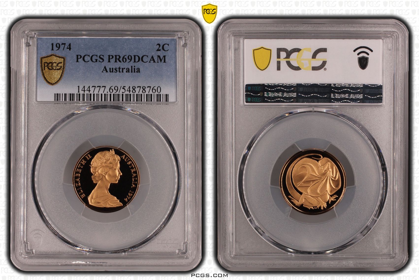 Two Cent, 1974, Pcgs Pr69dcam