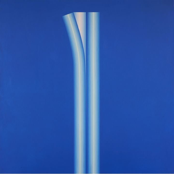 Axel Dick, Doppellicht blau mit Verbeugung 1969/72