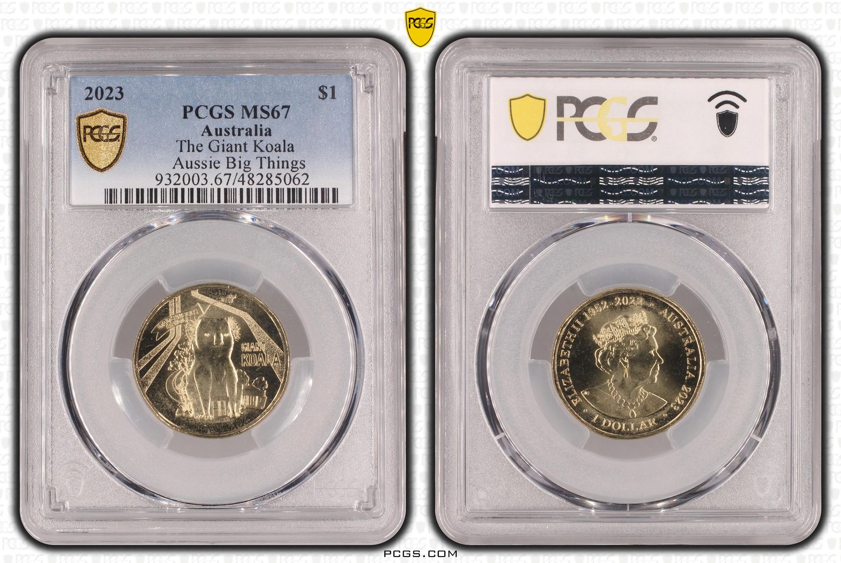 The Giant Koala Aussie Big Things , One Dollar, 2023, PCGS MS67