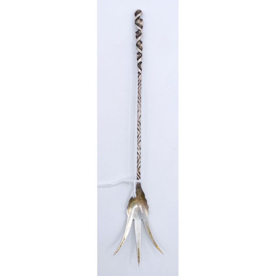 Antique Whiting Sterling Twist Lettuce Fork 9'' - 28 Grams
