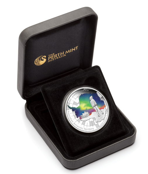 2013 Australian 1oz Aurora Australis Proof $1 Silver Coin