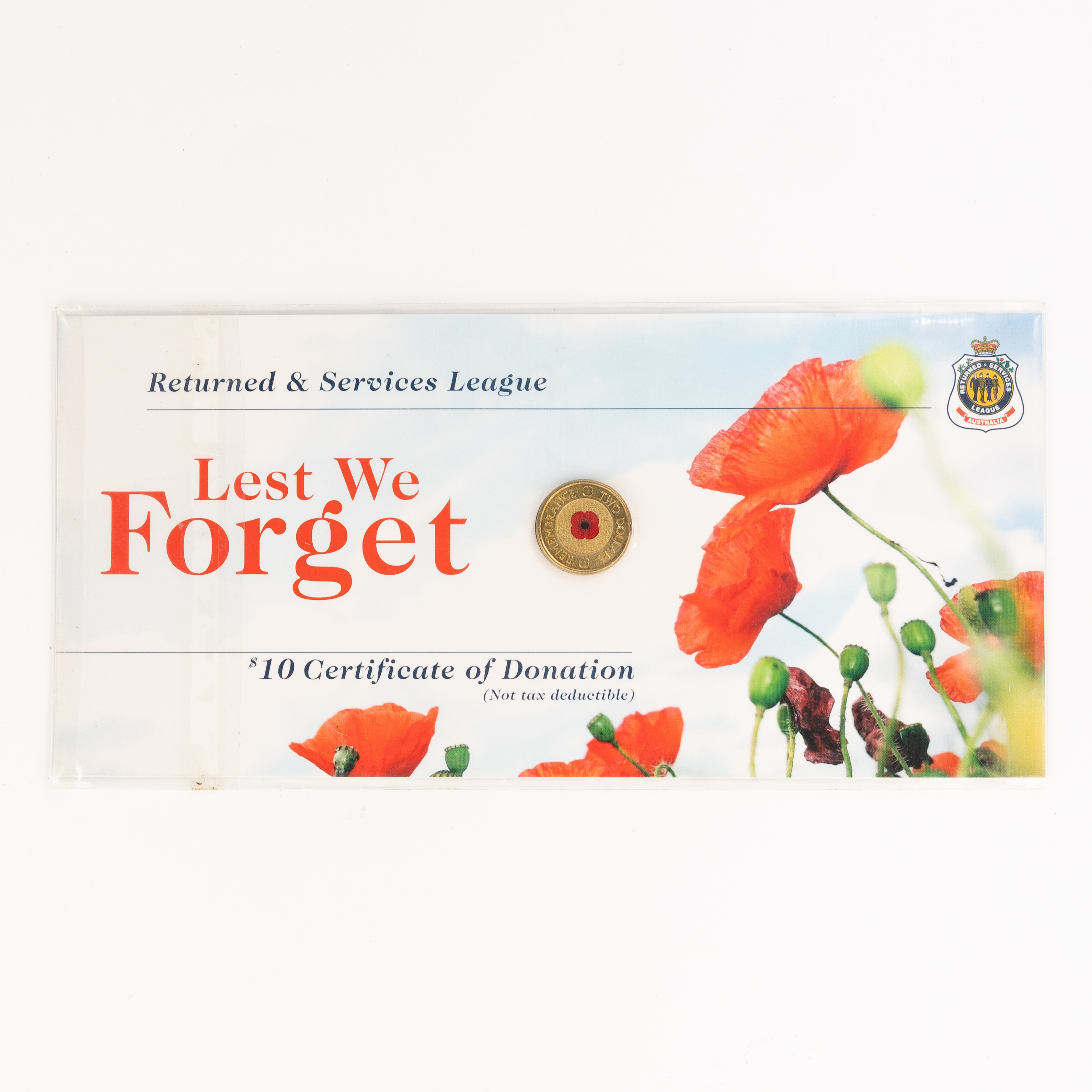 Elizabeth II, RSL - Lest We Forget, Two Dollars, 2012, UNC