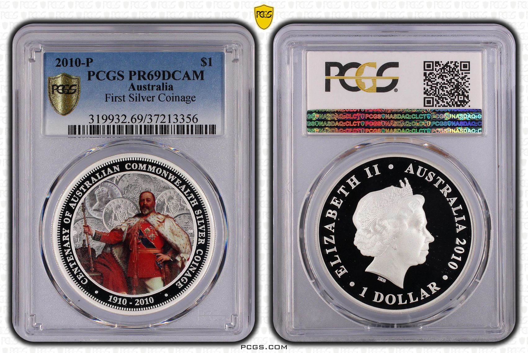 First Silver Coinage, One Dollar, 2010-P, PCGS PR69DCAM