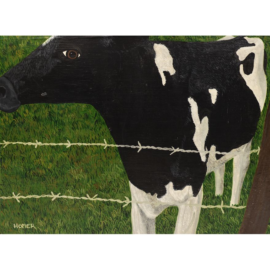 Jessie Homer French ''Barbed Wire'' 1982 Oil