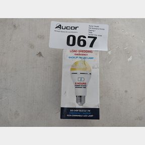 AURORA EMERGENCY LED LIGHT BULB E27 RECHARGEABLE LOAD SHEDDING BACKUP - 6 HOURS BACKUP LIGHT FOR LOAD SHEDDING BUILT-IN