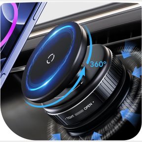 UOBODER VACUUM MAGNETIC SUCTION CUP PHONE MOUNT WITH 360 DEGREE ROTATION, HANDSFREE MAGNETIC SUCTION PHONE HOLDERS FOR CAR/SMOOTH