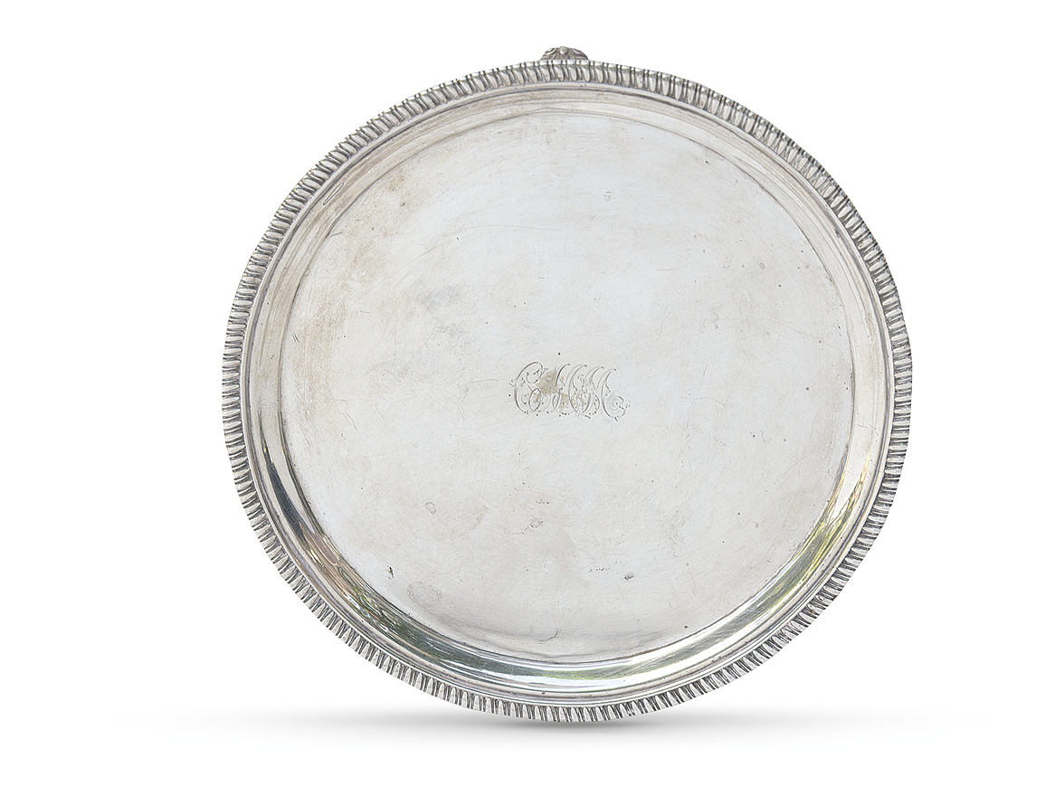 A Victorian silver salver