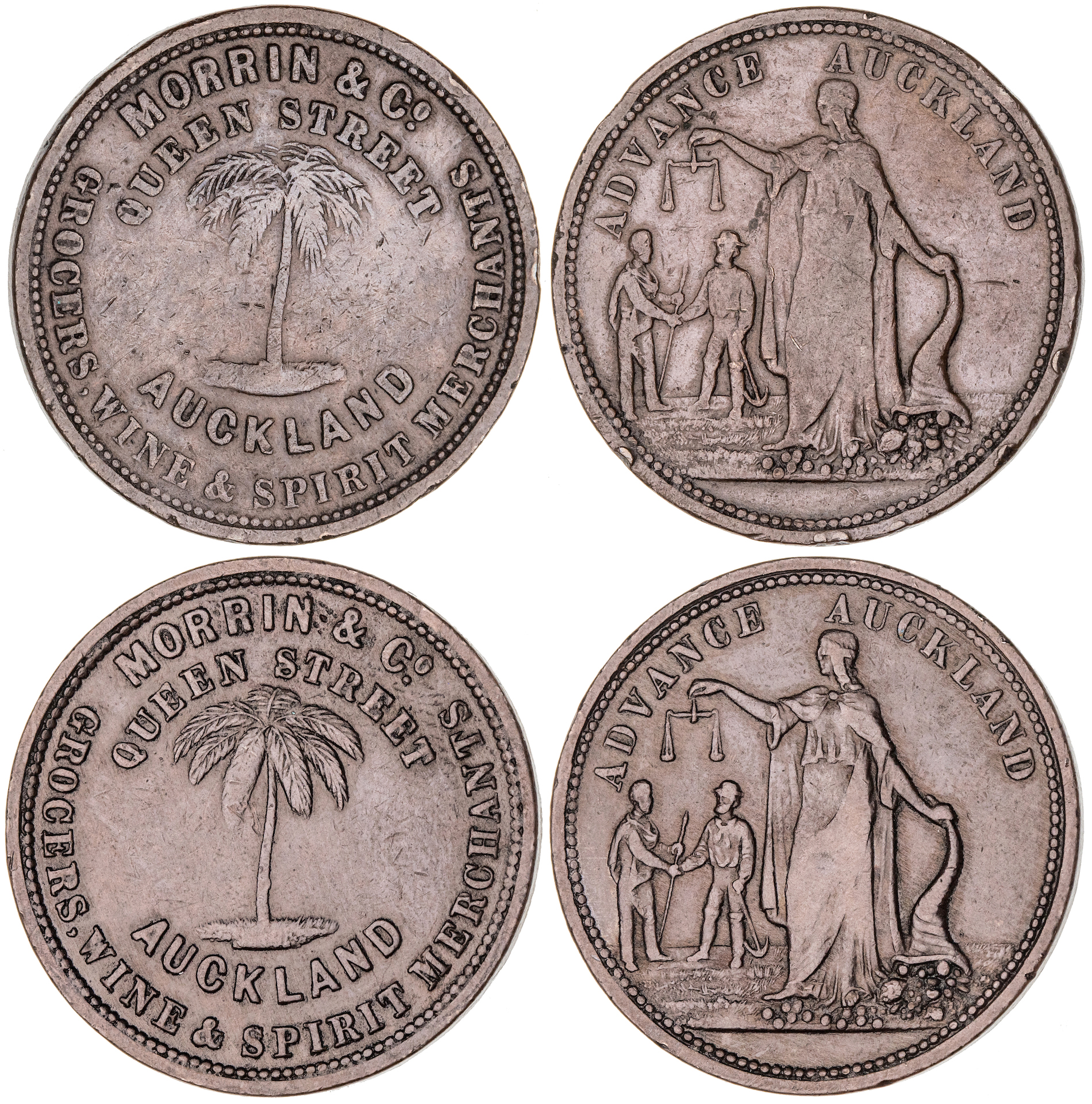 Auckland, New Zealand, Morrin & Co, Penny, ND, gFine