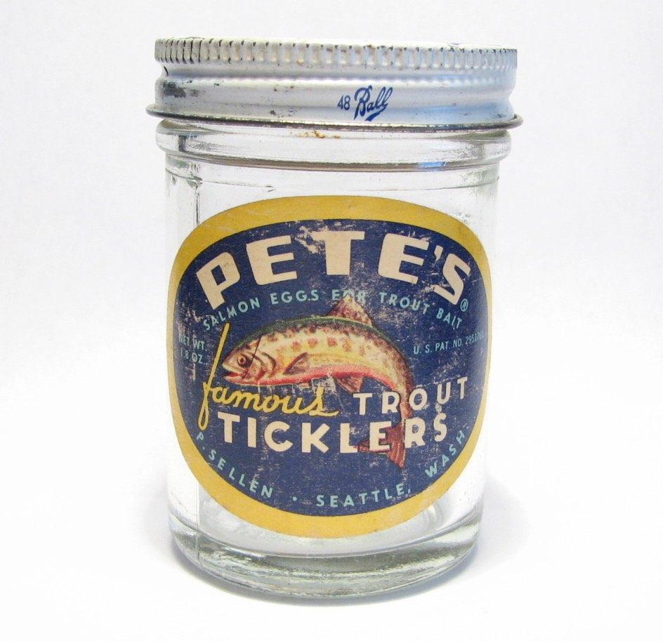 Pete's Famous Trout Tickler Salmon Egg Jar