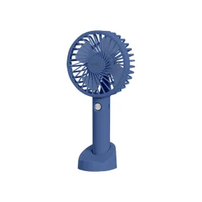 Portable Mini Handheld Fan with Rechargeable Battery and Fan Stand Blue |