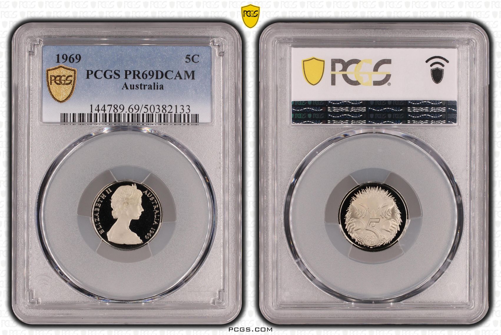 , Five Cent, 1969, PCGS PR69DCAM