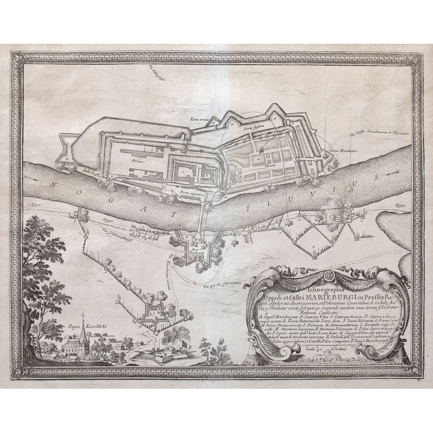 Erik J. Dahlberg | Ichnographia Oppidi et Castri Marieburgi in Prussia Regali…