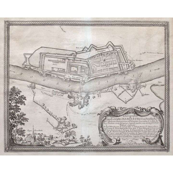 Erik J. Dahlberg | Ichnographia Oppidi et Castri Marieburgi in Prussia Regali…