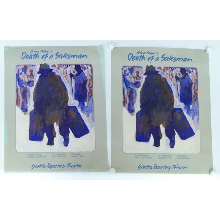 2pc William Cumming ''Death of a Salesman'' 1982 Posters
