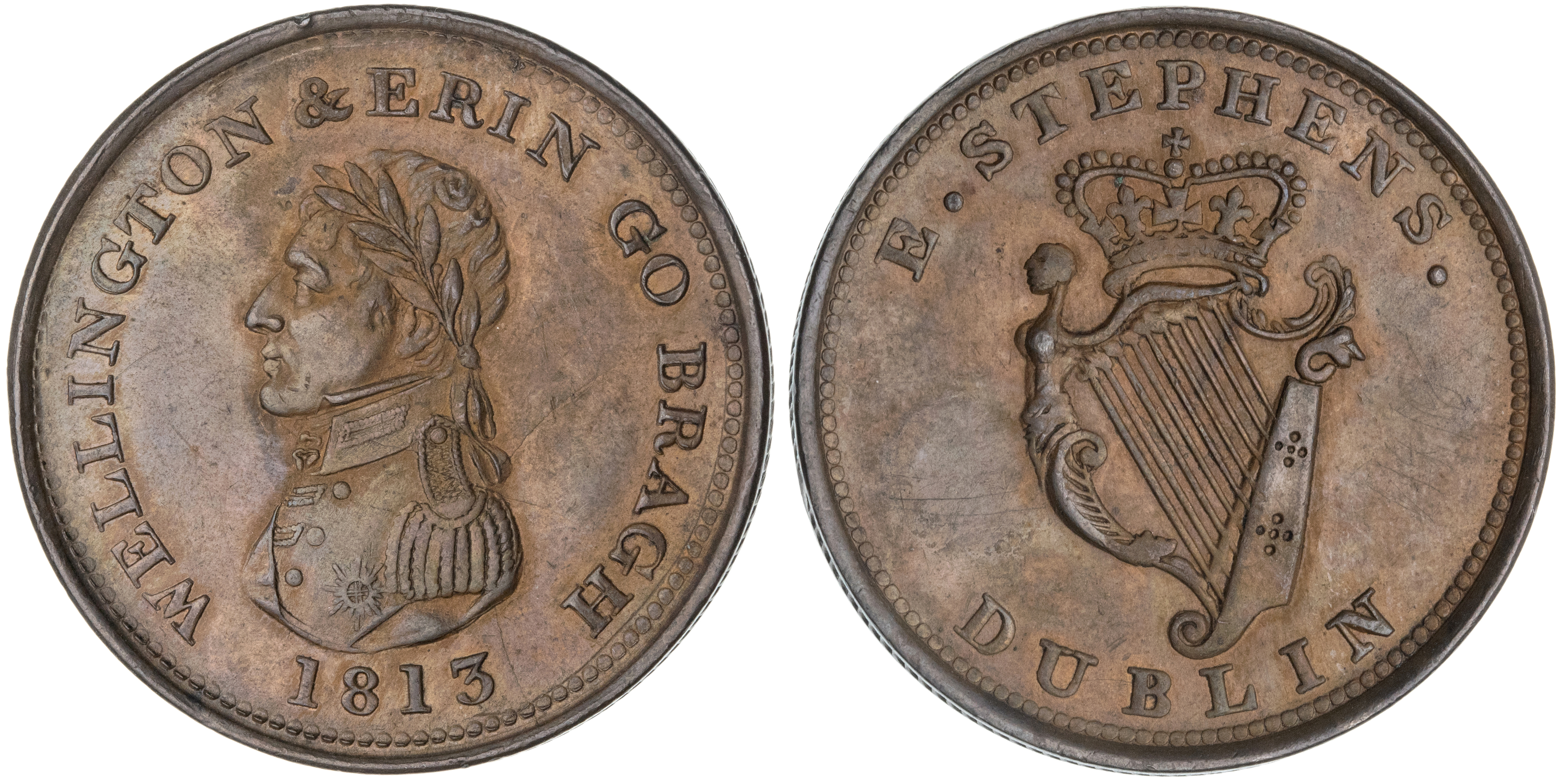 Ireland, Penny, 1813, EF