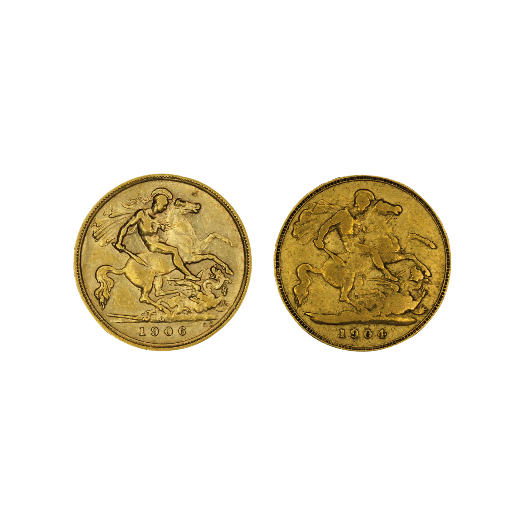 1216. · Group, Edward VII, Half Sovereign, VG/Fine
