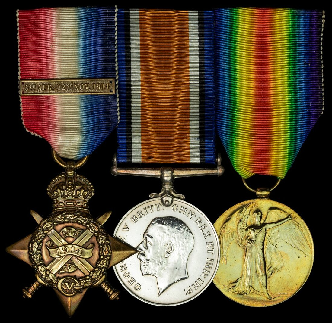 Three: Private F. Shaw, 1st Battalion, Royal Berkshire Regiment, who ...