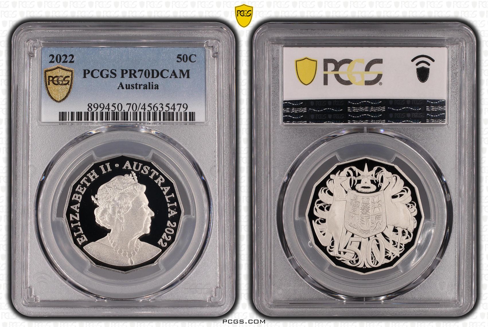 Fifty Cent, 2022, PCGS PR70DCAM